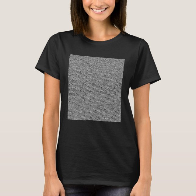 First 10000 Digits of Pi Math Teacher Students Hap T-Shirt (Front)