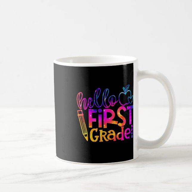 First 1st Grade Teacher First Day Back To School T Coffee Mug (Right)
