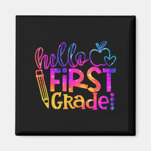 First 1st Grade Teacher First Day Back To School T Magnet