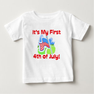 First 4th of July, Cute Baby T-Shirt