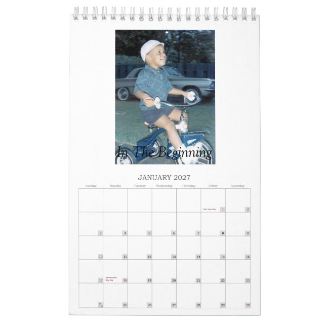 First African American... Calendar (Jan 2027)