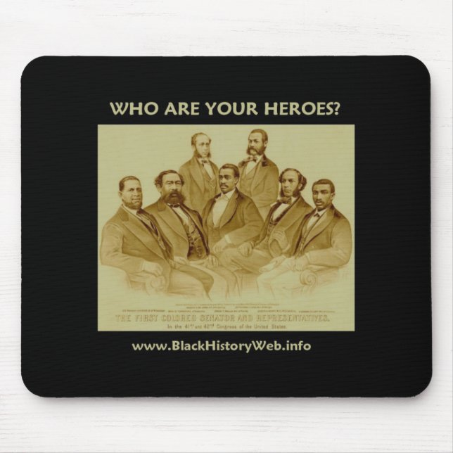First African American Senator & Congressmen Mouse Pad (Front)