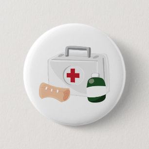 First Aid 6 Cm Round Badge