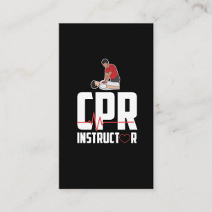 First Aid Ambulance Certified CPR Instructor Business Card
