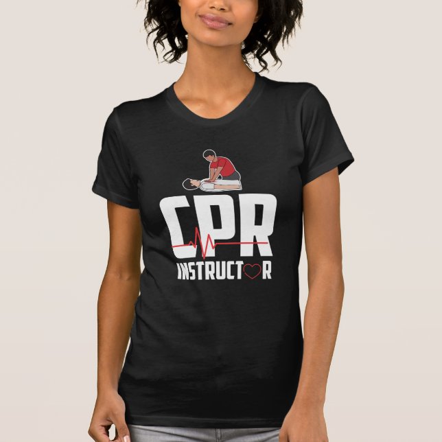 First Aid Ambulance Certified CPR Instructor T-Shirt (Front)