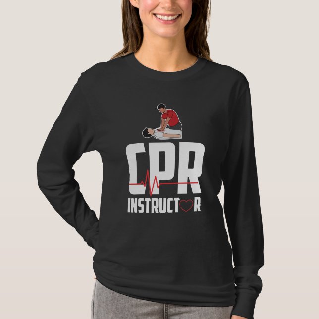 First Aid Ambulance Certified CPR Instructor T-Shirt (Front)