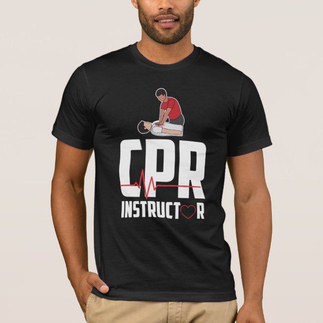 First Aid Ambulance Certified CPR Instructor T-Shirt (Front)