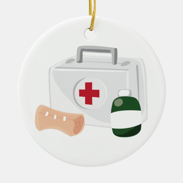First Aid Ceramic Tree Decoration (Front)