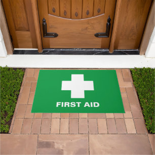 First Aid & Emergency, Doctor's office Doormat /gr