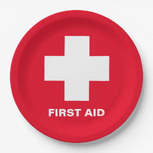 First Aid & Emergency Party Help / events Paper Pl Paper Plate