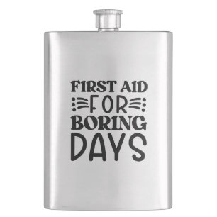 First Aid for Boring Days Hip Flask