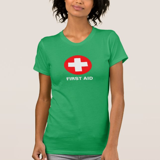 First Aid - Medic - Ambulance, Help T-Shirt (Front)