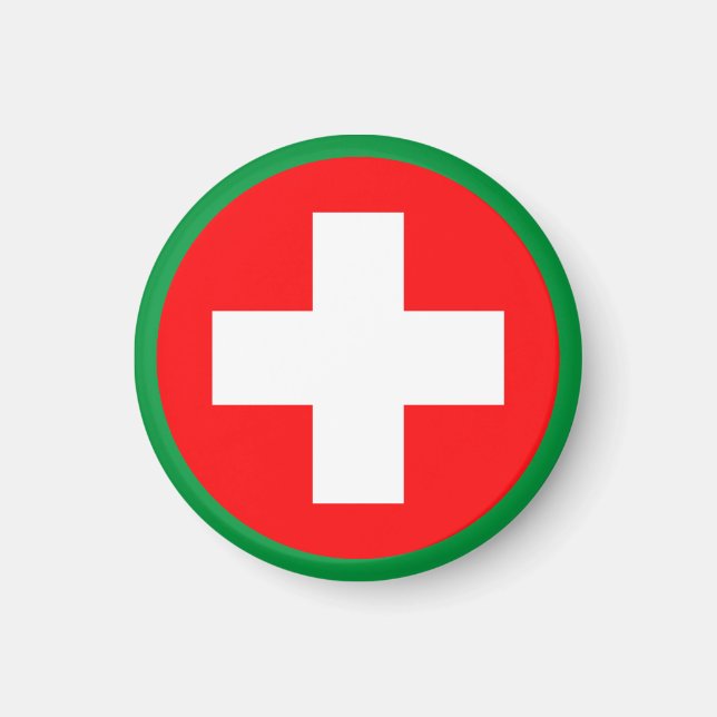 First Aid - Medic (cross) - Ambulance, Help Magnet (Front)