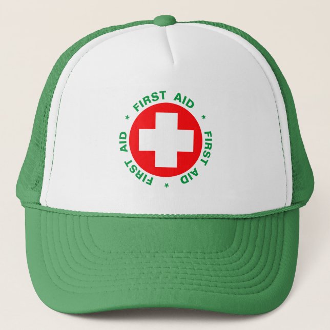 First Aid - Medic (Cross) - Ambulance, Help Trucker Hat (Front)