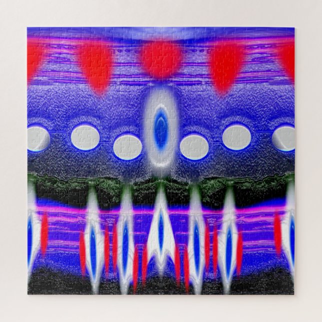 First alien invasion art jigsaw puzzle (Vertical)