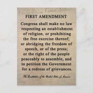 First Amendment Postcards