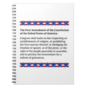 First Amendment Rights Spiral Notebook