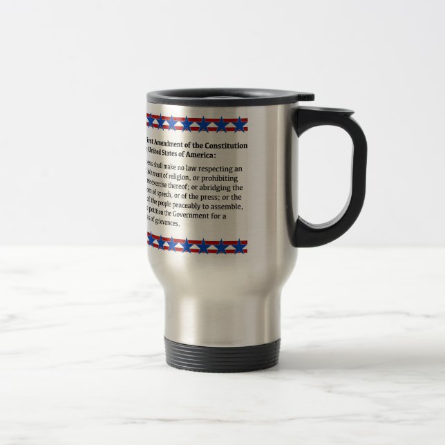 First Amendment Rights Travel Mug (Right)