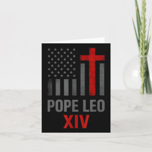First American Pope Leo Xiv Catholic Religious Men Card