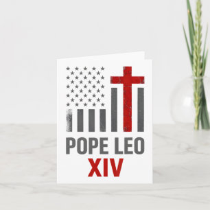First American Pope Leo Xiv Catholic Religious Men Card