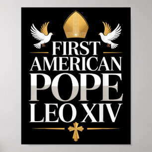 First American Pope Leo Xiv Catholic Religious Men Poster