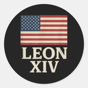 First American Pope Leo Xiv Classic Round Sticker