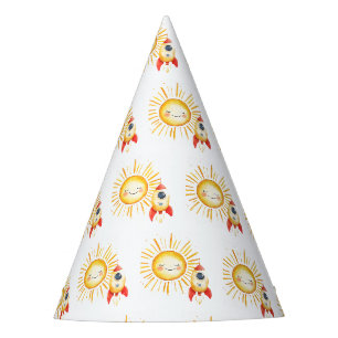 First around the sun party hat