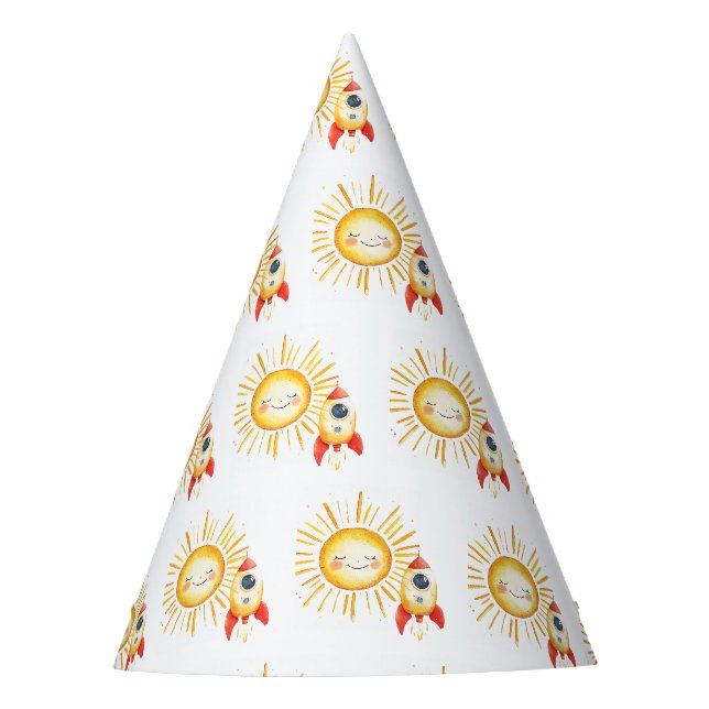 First around the sun party hat (Front)