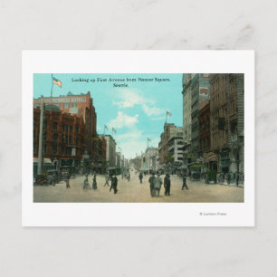 First Ave View from Pioneer Avenue Postcard