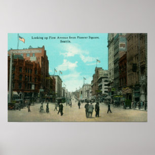 First Ave View from Pioneer Avenue Poster