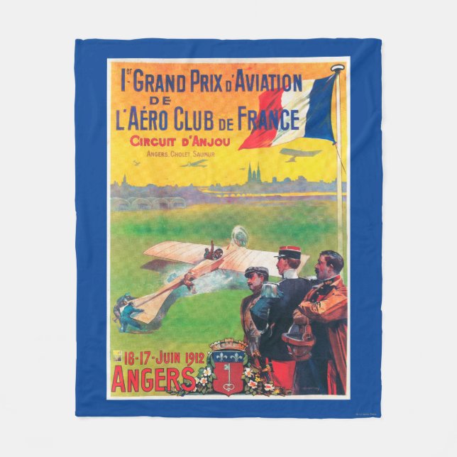 First Aviation Grand Prix Fleece Blanket (Front)