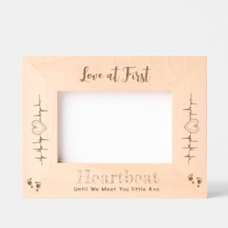 First Baby’s 1st Picture Pregnancy Announcements Etched Frames
