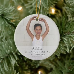 First Ballet Recital Photo Ceramic Tree Decoration