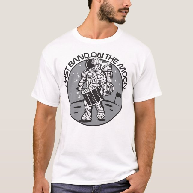 First band on the moon T-Shirt (Front)