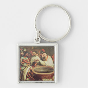 First Baptism of the Indians by the Dominicans Key Ring