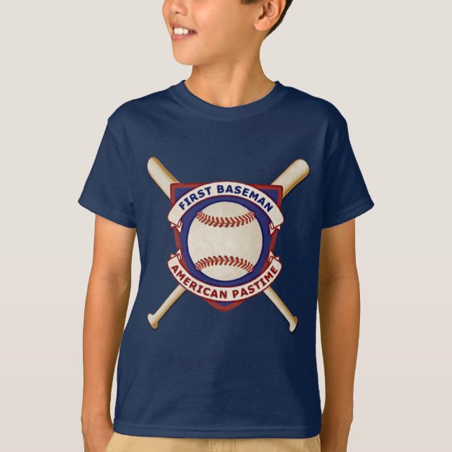 First Baseman, American Pastime T-Shirt (Front)