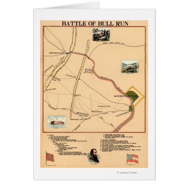 First Battle of Bull Run - Civil War Panoramic 2 (Front)