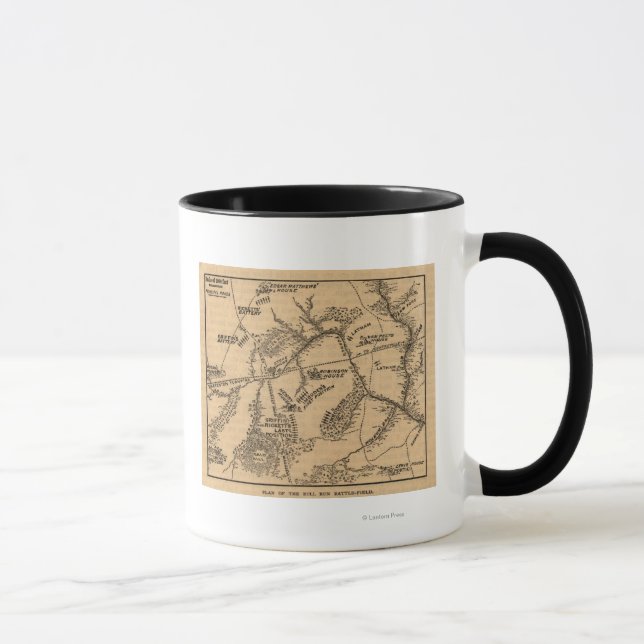 First Battle of Bull Run - Civil War Panoramic 7 Mug (Right)