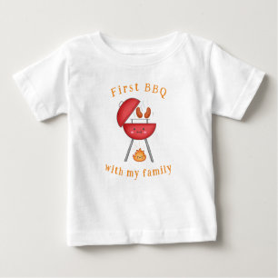 First BBQ Family Kids Fun Summer Holidays Baby T-Shirt
