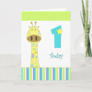 First birthday boy card