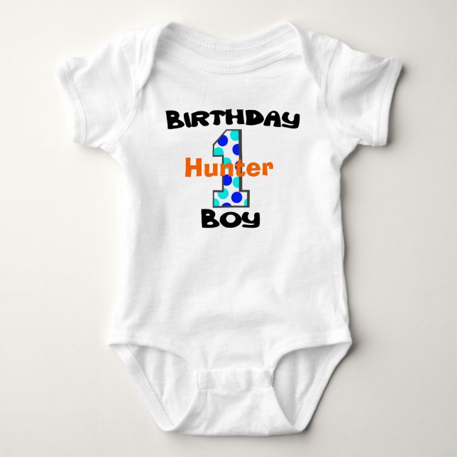First Birthday Boy Shirt (Front)