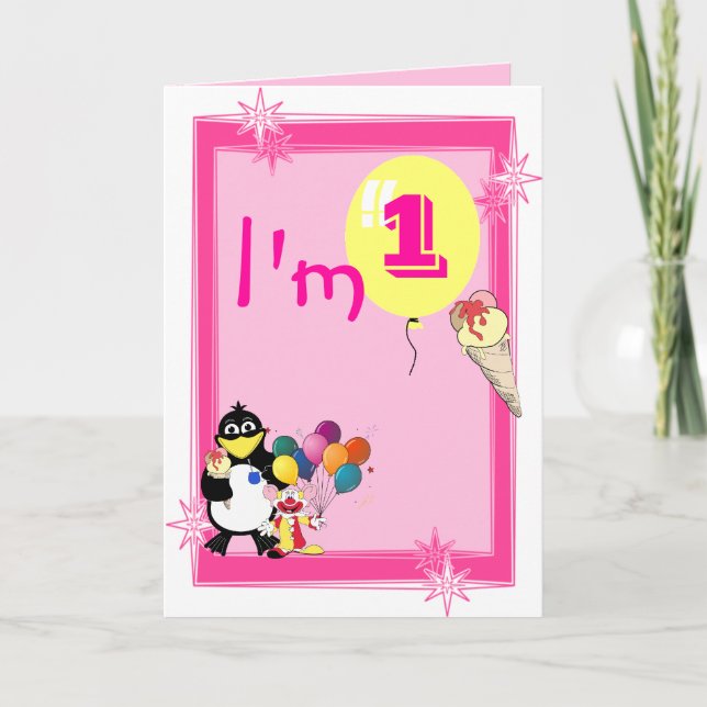 First  Birthday Card (Front)