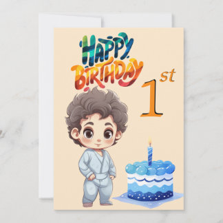 First Birthday Celebration Greeting Card