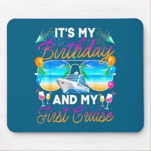 First Birthday Cruise Birthday Celebration Mouse Pad