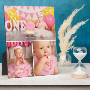 First Birthday Custom Photo Collage Plaque