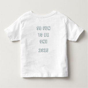 First Birthday Cute Dinosaur Watercolor Toddler T-Shirt