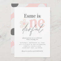 First birthday daisy boho retro pink girly cute in