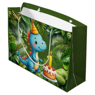 First Birthday Dino  Large Gift Bag