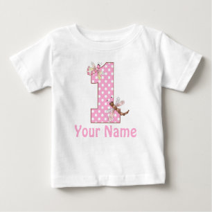 First Birthday Dragonfly Baby T-Shirt