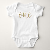 First Birthday Faux Glitter Shirt